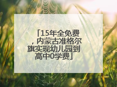 15年全免费，内蒙古准格尔旗实现幼儿园到高中0学费