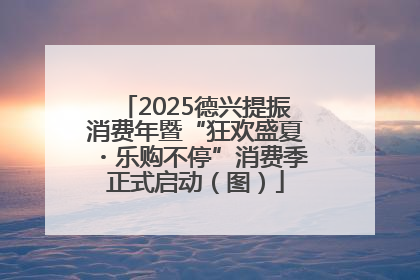 2025德兴提振消费年暨“狂欢盛夏・乐购不停”消费季正式启动（图）