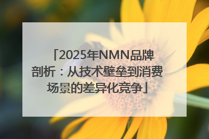 2025年NMN品牌剖析：从技术壁垒到消费场景的差异化竞争