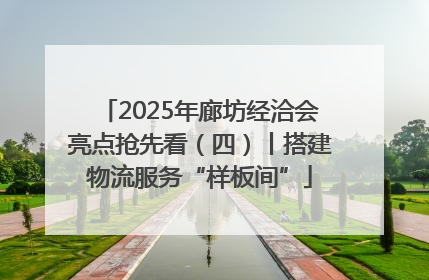 2025年廊坊经洽会亮点抢先看（四）丨搭建物流服务“样板间”