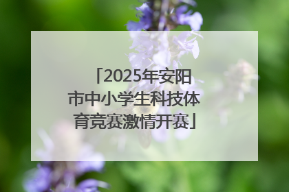 2025年安阳市中小学生科技体育竞赛激情开赛