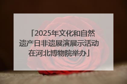 2025年文化和自然遗产日非遗展演展示活动在河北博物院举办