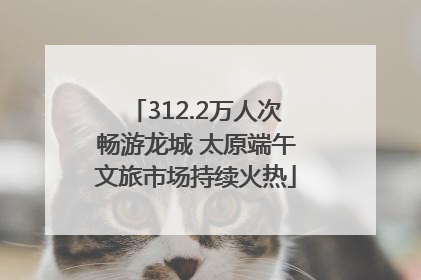 312.2万人次畅游龙城 太原端午文旅市场持续火热