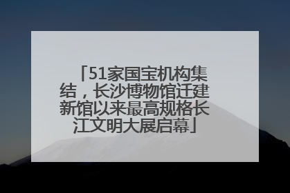 51家国宝机构集结，长沙博物馆迁建新馆以来最高规格长江文明大展启幕