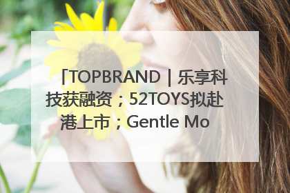 TOPBRAND｜乐享科技获融资；52TOYS拟赴港上市；Gentle Monster合作谷歌；Valentino传播官离职